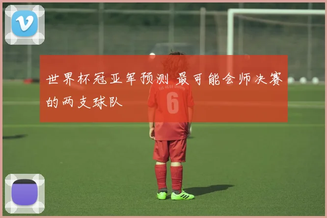世界杯冠亚军预测 最可能会师决赛的两支球队